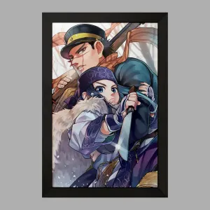 تابلو سایچی و اسیرپا انیمه کامویی طلایی Golden Kamuy