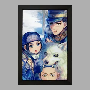 تابلو سایچی و اسیرپا انیمه کامویی طلایی Golden Kamuy