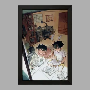 تابلو شییکو و ریتسو انیمه موب سایکو Mob Psycho 100