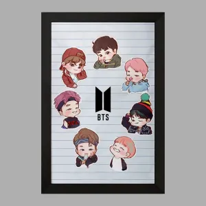 تابلو گروه بی تی اس BTS