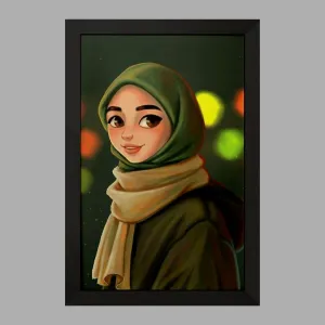 تابلو دخترانه باحجاب