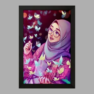 تابلو دخترانه باحجاب