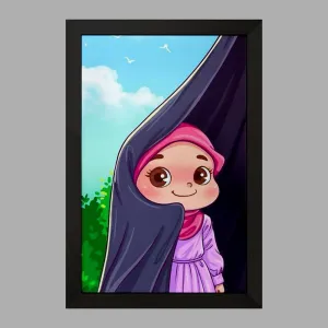 تابلو دخترانه باحجاب