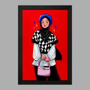 تابلو دخترانه باحجاب