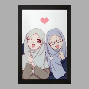 تابلو دخترانه باحجاب