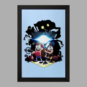 تابلو میبل و دیپر انیمیشن آبشار جاذبه Gravity Falls