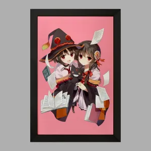 تابلو یون یون و مگومین انیمه کونوسوبا Konosuba