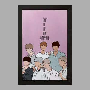تابلو گروه بی تی اس BTS