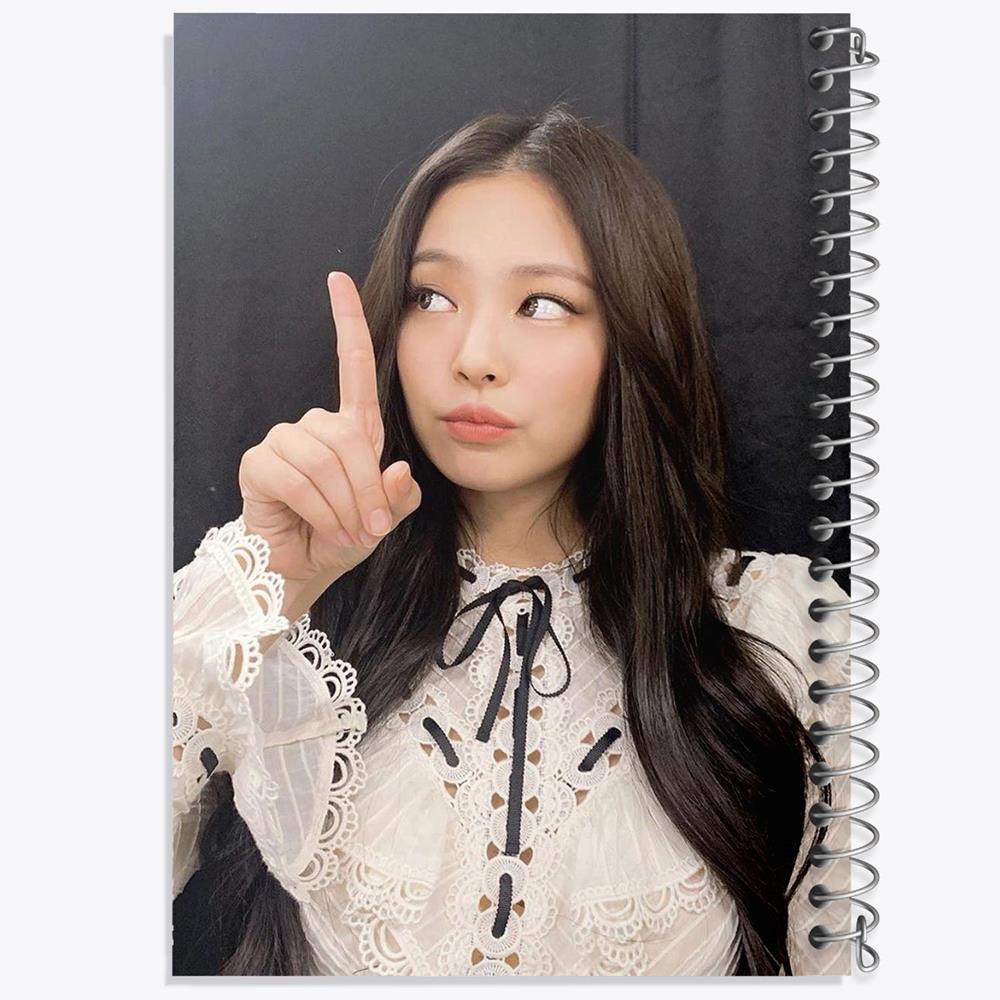 دفتر طراحی 50 برگ خندالو طرح جنی بلک پینک Black Pink