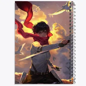 دفتر میکاسا اکرمن انیمه اتک آن تایتان Attack on Titan
