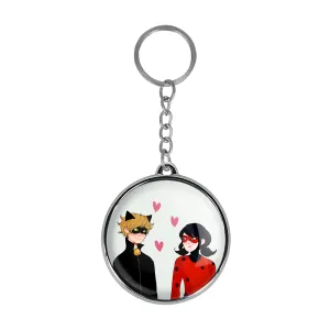 جاکلیدی دوطرفه پسر گربه ای و دختر کفشدوزکی