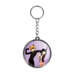 جاکلیدی دوطرفه پسر گربه ای و دختر کفشدوزکی