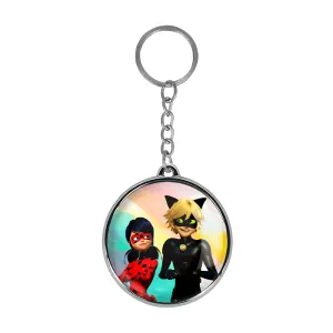 جاکلیدی دوطرفه دختر کفشدوزکی و پسر گربه ای