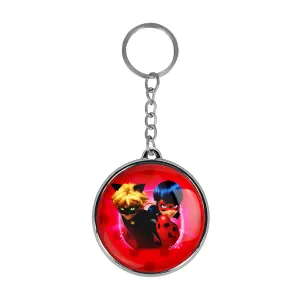 جاکلیدی دوطرفه دختر کفشدوزکی و پسر گربه ای