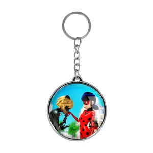 جاکلیدی دوطرفه دختر کفشدوزکی و پسر گربه ای