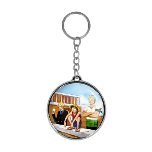 جاکلیدی دوطرفه زورو و لوفی و سانجی انیمه وان پیس One Piece