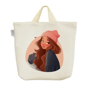 ساک خرید پارچه ای دخترانه