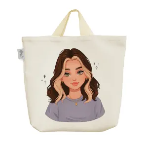 ساک خرید پارچه ای دخترانه