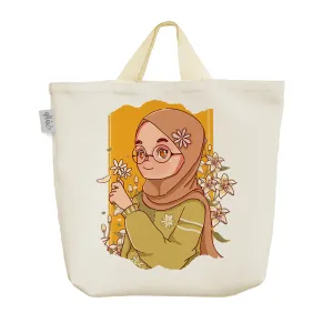 ساک خرید پارچه ای دخترانه با حجاب