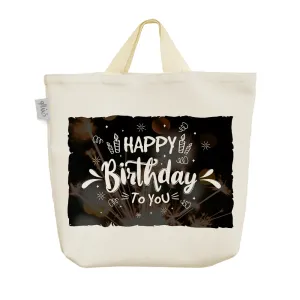 ساک خرید پارچه ای تولدت مبارک Happy Birth Day