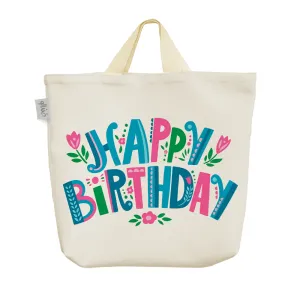 ساک خرید پارچه ای تولدت مبارک Happy Birth Day