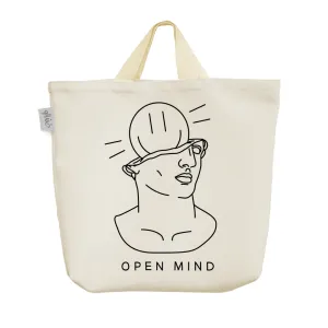 ساک خرید پارچه ای عکس نوشته Open mind