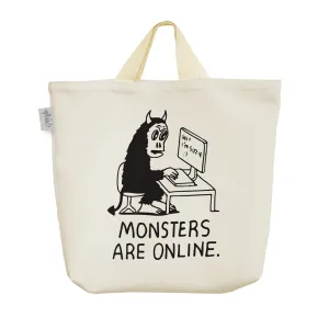 ساک خرید پارچه ای Monsters Are Online
