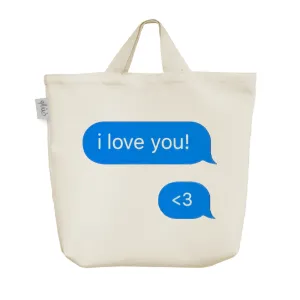 ساک خرید پارچه ای I Love You