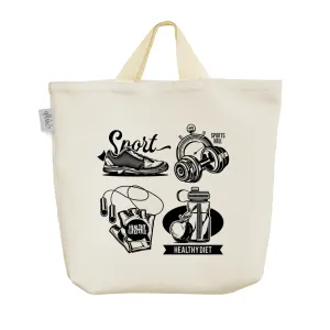 ساک خرید پارچه ای ورزشکار GYM