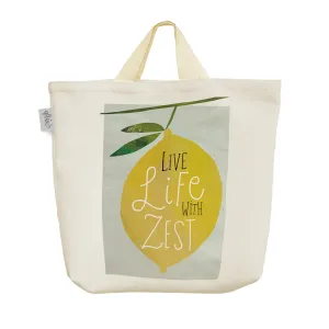 ساک خرید پارچه ای Live Life With Zest