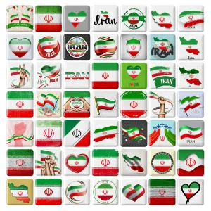 مگنت مربعی پرچم ایران Iran