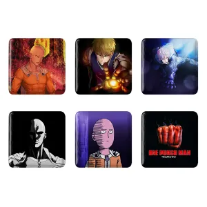 پیکسل مربعی انیمه مرد تک مشتی (One Punch Man)