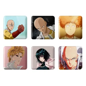 پیکسل مربعی انیمه مرد تک مشتی (One Punch Man)