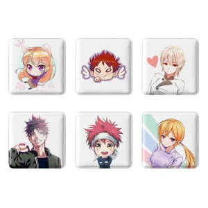 پیکسل مربعی انیمه جنگ غذاها (Food Wars)