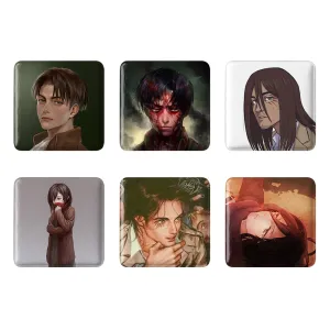 پیکسل مربعی انیمه اتک آن تایتان (Attack on Titan)