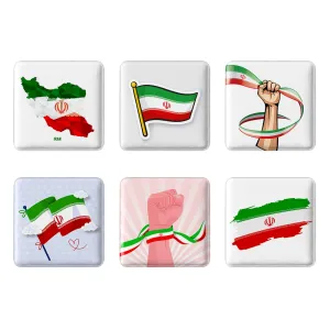 پیکسل مربعی پرچم ایران (Iran)