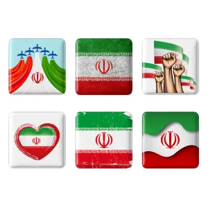 پیکسل مربعی پرچم ایران (Iran)