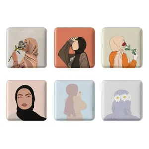 پیکسل مربعی مینیمال با حجاب