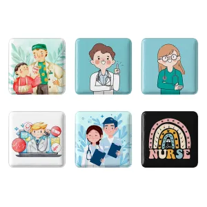 پیکسل مربعی پزشک و پرستار