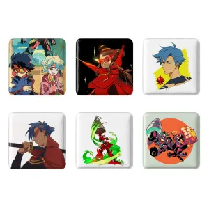 پیکسل مربعی انیمه گورن لاگان (Gurren Lagann)