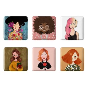 مگنت مربعی دخترانه (Girlish)