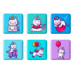 مگنت مربعی اسب تک شاخ (Unicorn)