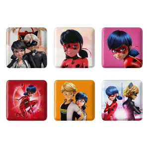 مگنت مربعی دختر کفشدوزکی (Ladybug girl)