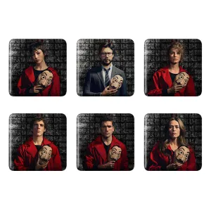 مگنت مربعی سریال خانه کاغذی (Money Heist)