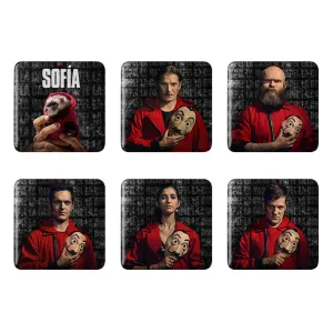 مگنت مربعی سریال خانه کاغذی (Money Heist)