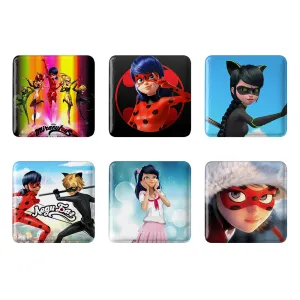 مگنت مربعی دختر کفشدوزکی ( Ladybug Girl)