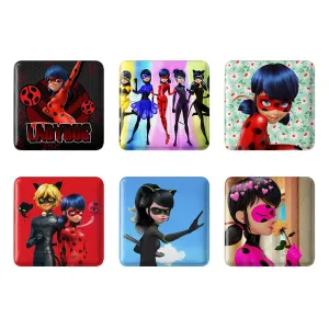 مگنت مربعی دختر کفشدوزکی ( Ladybug Girl)