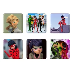 مگنت مربعی دختر کفشدوزکی ( Ladybug Girl)