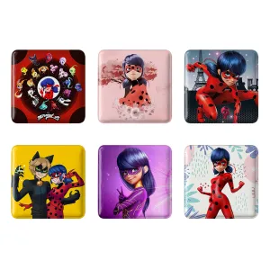 مگنت مربعی دختر کفشدوزکی ( Ladybug Girl)
