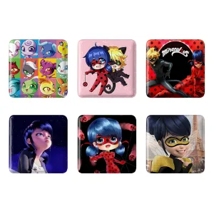 مگنت مربعی دختر کفشدوزکی ( Ladybug Girl)